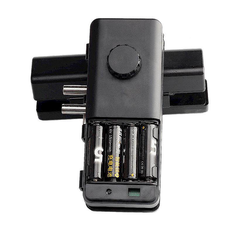 L2双无框玻孔璃门指锁纹锁免开刷卡锁GBI密码门开禁免布线办公室