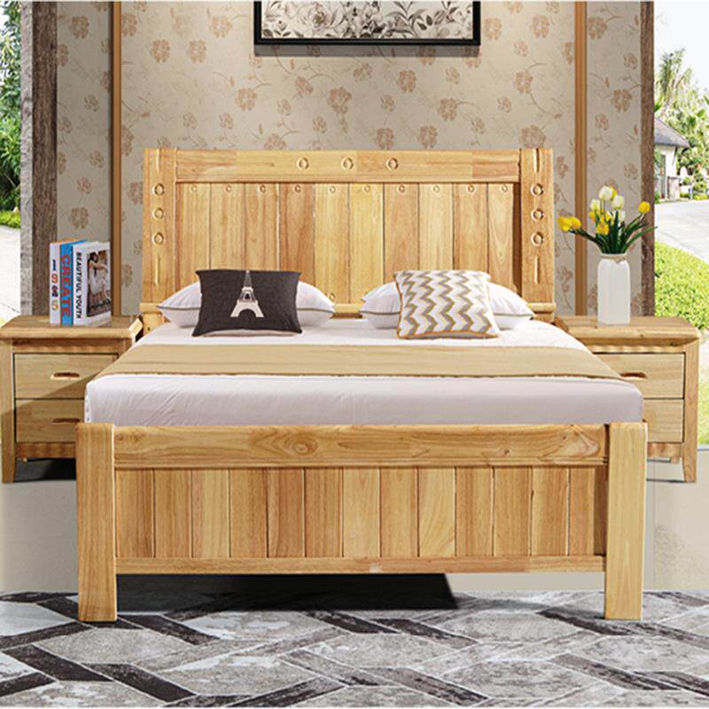 武汉单床实木.5米现代.简约18米双人床主fz0012卧经济型床1人床1.