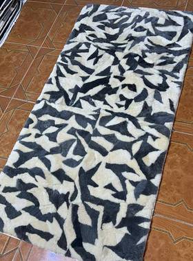 纯羊毛羊剪褥子地毯地防垫DZA毯保床暖潮隔凉学生毯绒老人露营车