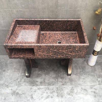 庭院水泥洗衣池194带搓板大仿洗理台石衣水槽水泥老式池子户外一