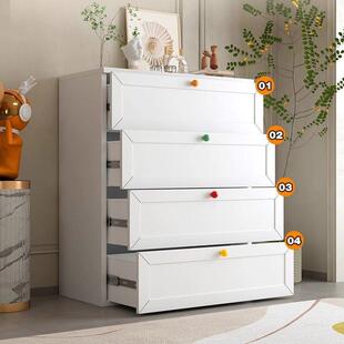 家艺用钢制NLC五斗柜铁功储物收纳床柜客厅卧室尾多层床头柜多能