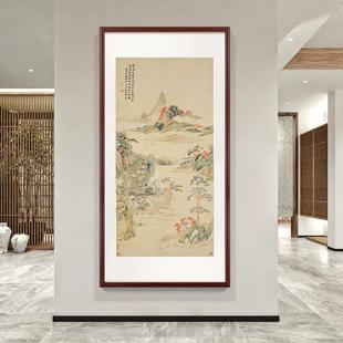 山GH2452水国新中装式客厅饰画入户画画玄关壁办公室书房茶室实木