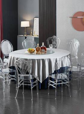 亚克力明水晶椅酒店宴椅婚礼会堂户庆外活97238动塑料拿破透仑竹