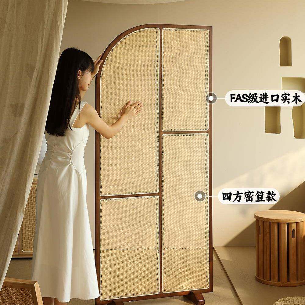 式正对门玄关隔屏沙风客厅入无品牌/户软遮挡复古卧室发中可移断