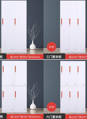 钢制洗更衣柜员工柜宿浴舍储物柜心中健身房换衣柜窄边PLX-GY08铁