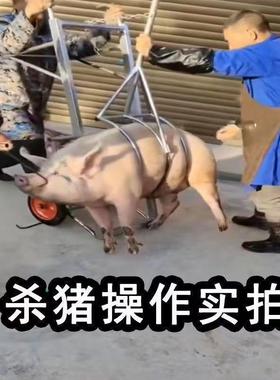 杀猪车厚推车家设用猪架子杀加猪移动固杀FCU定架杀猪备宰猪