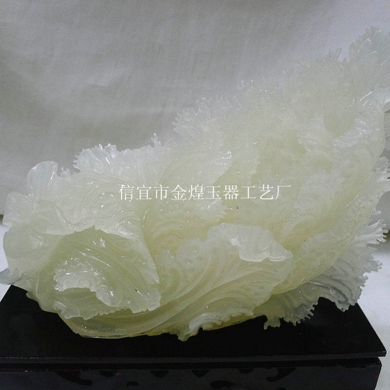 厂家玉器工艺品精品白菜（百财聚来）雕刻摆件工艺品家具摆件