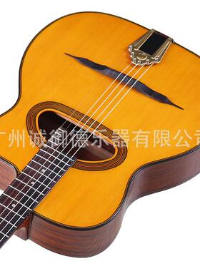 橙色XPH嘴云杉单板大玫瑰他木41寸6弦吉普赛亮光谣吉专业演出民吉