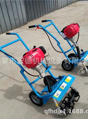 农用手PTI推式汽油草除机微型除松土机大草锄棚地机