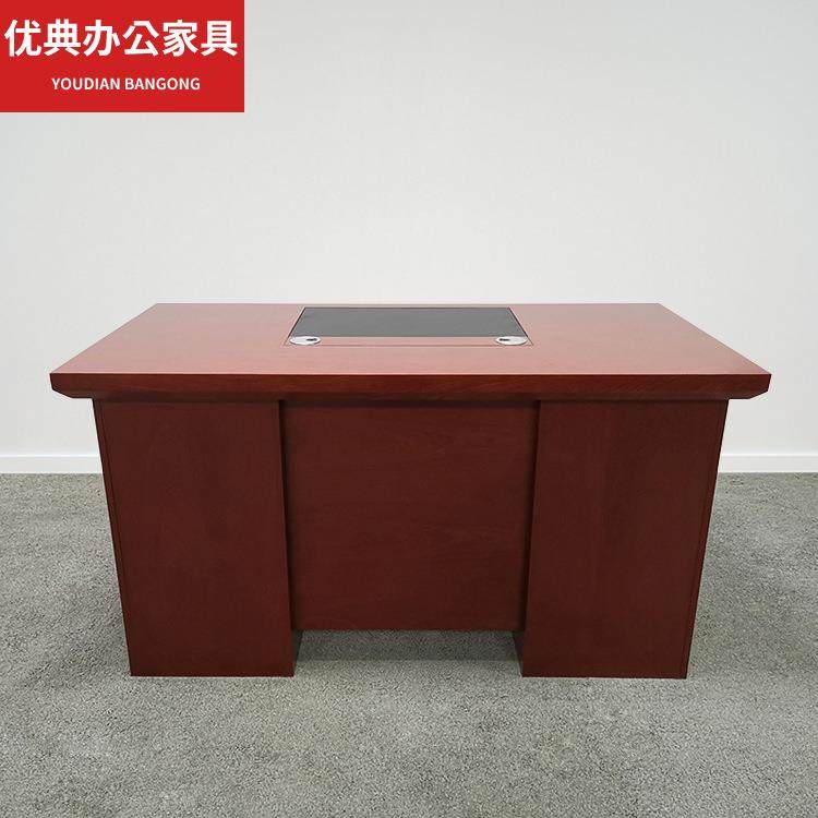 .办公员工家用电脑桌书椅单人1桌.2/1.4/16米带抽屉YJM油漆老板台