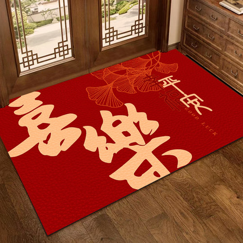 新房搬家入户门地垫乔迁红色地毯进门口垫子可擦免洗pvc2024新款