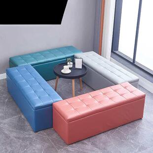 科246技布沙发凳鞋店试鞋凳门厅穿鞋储凳麻物凳收纳凳布试衣间长