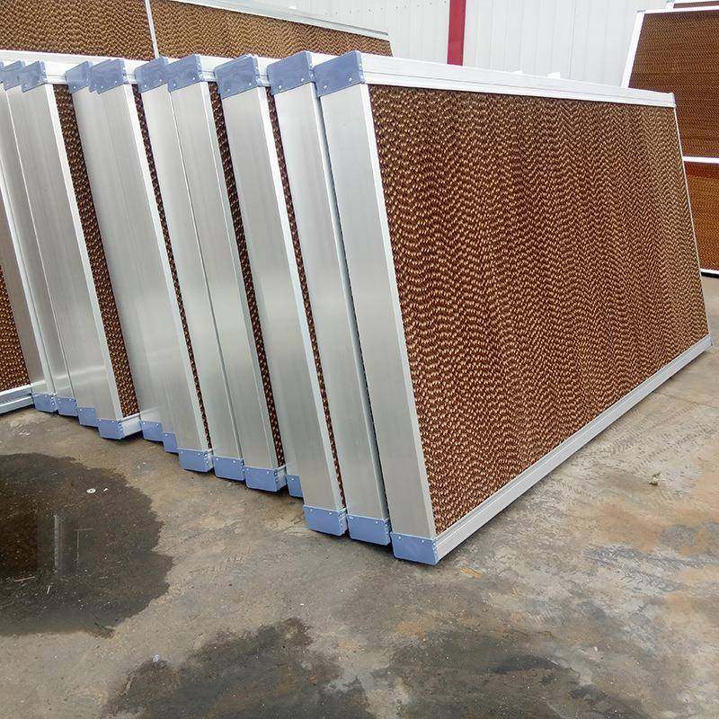 水帘养殖种植大车间安FH-15镀装降温棚透气湿帘墙纸质铝合金外框