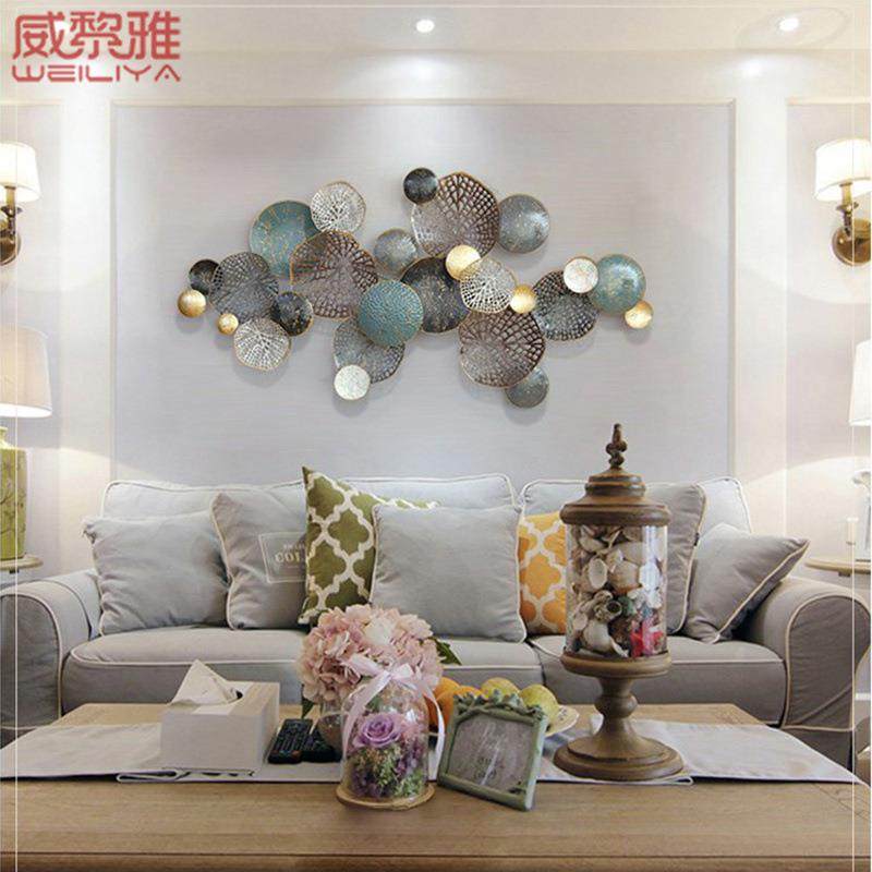 北欧风墙面装挂饰轻奢客厅沙发背景墙件铁艺壁头饰卧WLY-028立室,家居饰品,壁饰,淘宝优惠券,粉丝福利购,淘宝优惠卷