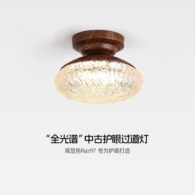 桃法式风中古小胡木色吊灯卧617室床头灯高级感美式复古餐厅吧台