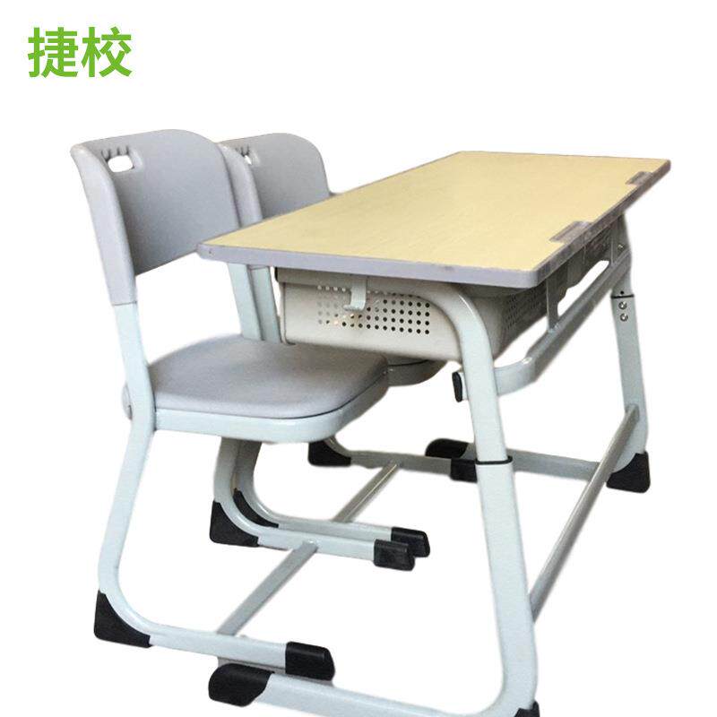 直销双人课桌椅学生可升降桌椅班辅导班双人中学生课桌椅组合桌子