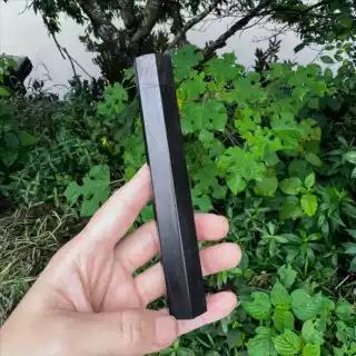 黑檀木六边形香筒螺口木质沉香檀香管木质线香盒高颜值古风卧香盒