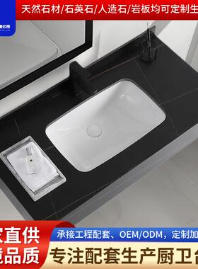 现代简约卫生间洗手洗脸台面一体式无门板灰色现代简约壁挂式