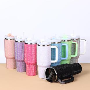 新款40oz2代贴钻冰霸杯二代车载带手柄40盎司保温杯大容量吸管杯