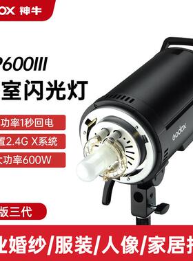 神牛DP600III三代摄影闪光灯600w拍照拍摄补光打柔光室内人像影棚