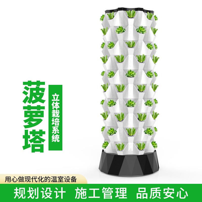 菠萝塔植物无土栽培设施种植设备雾培鱼菜共生系统水培种植