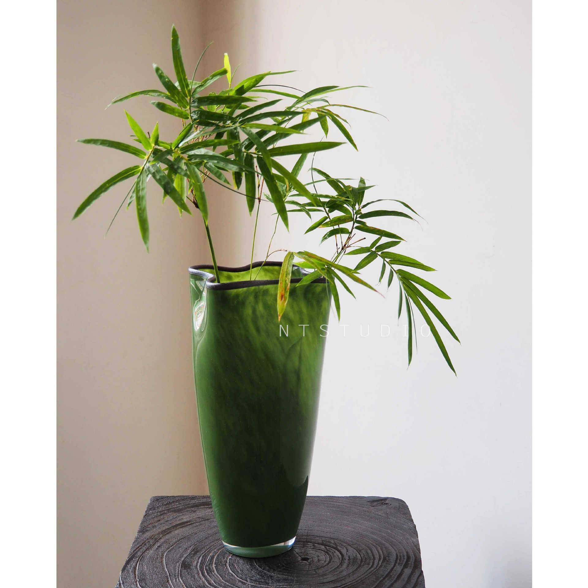 新中式复古绿色中古四叶草手工琉璃花瓶新中式客厅卧室水养花器,机械设备,其他机械设备,淘宝优惠券,粉丝福利购,淘宝优惠卷