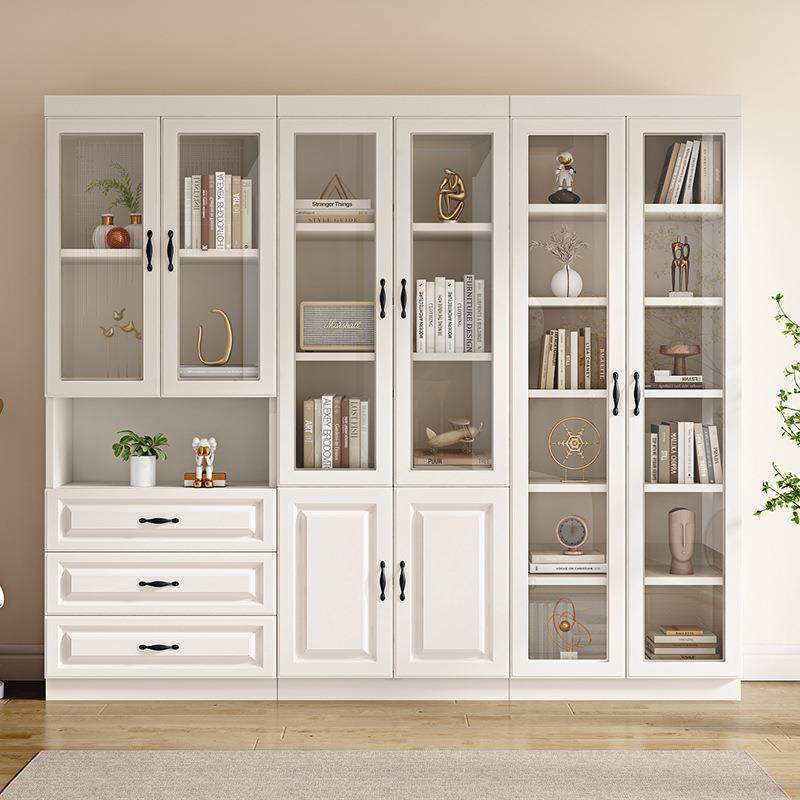 书柜实木落地家用置物架现代简约玻璃门组合柜子带门书房儿童书架,农用物资,其他肥料,淘宝优惠券,粉丝福利购,淘宝优惠卷