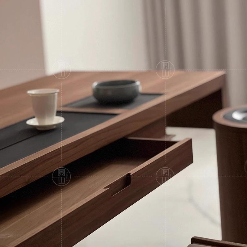 新中式茶公高桌20RCI5新款2端胡桃木茶台办室茶室客厅家用实木泡