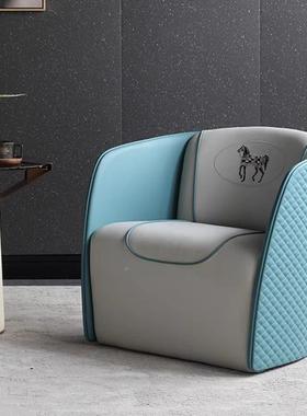 X现LOJ605Y070#宾利人沙发椅意大利轻单1奢接待椅酒店商务接待椅