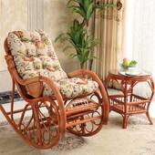 植物真藤摇椅藤椅阳台休闲椅家用成人躺椅室内午睡椅老人逍遥椅