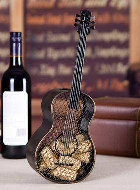 跨塞境工艺品吉他意家居摆件金A034-40装饰品实用创工艺品吉他酒