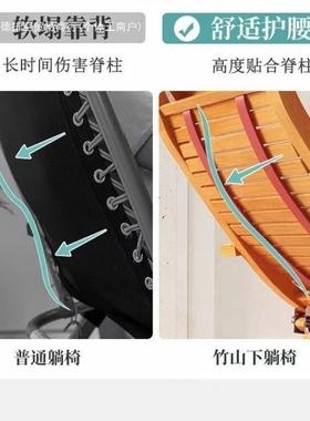 椅JBH折叠大椅人竹摇摇椅家躺用懒午休凉椅人老人阳台休闲逍遥藤