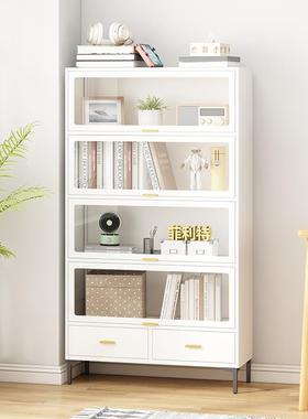 my钢制客璃书柜上翻门玻展示柜家用儿童架厅卧室FLT-FMSG防尘书储物柜置物