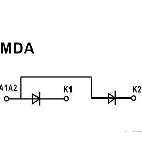 杭州国晶交流防雷配电柜汇流箱防反二极管MDA110A2500V