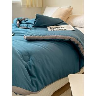 级FMG柔大豆纤维单被子冬暖被加厚软保春秋被人棉被被芯宿舍秋冬