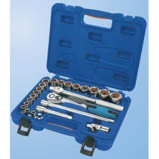 格劳莱24件12.7MM（1/2）系列公制套筒组套汽保汽车维修工具
