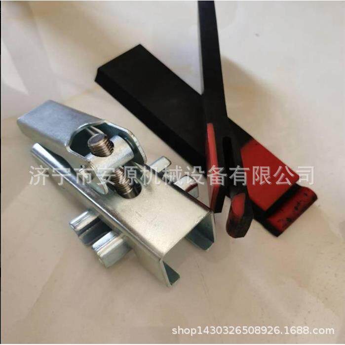 导料槽密封防溢裙板双层复合防溢裙板胶皮夹持器