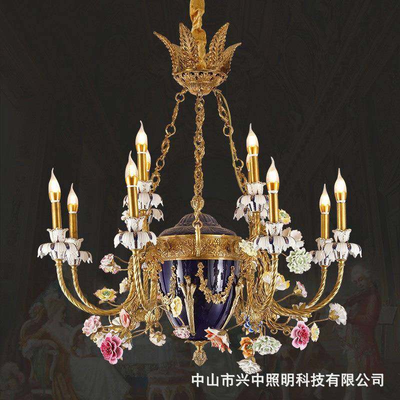 欧式铜灯法式全铜复古吊灯客厅餐厅楼梯别墅奢华宫廷大气,工业油品/胶粘/化学/实验室用品,其他实验室设备,淘宝优惠券,粉丝福利购,淘宝优惠卷