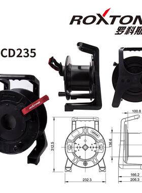 ROXTONE手提式移动卷线盘网线音频信号线绕线盘收线器塑料空线盘