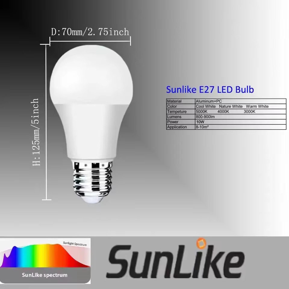 Sunlike 护眼LED球泡灯RG0豁免低蓝护眼无频闪高显色Ra98