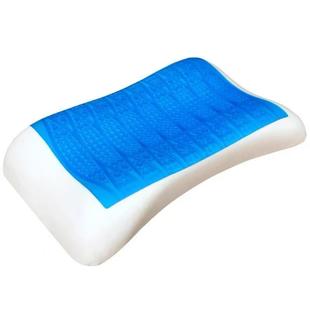 凝胶记忆枕夏季太空记忆棉亲水慢回弹蝶形枕芯冰凉护颈枕头凝