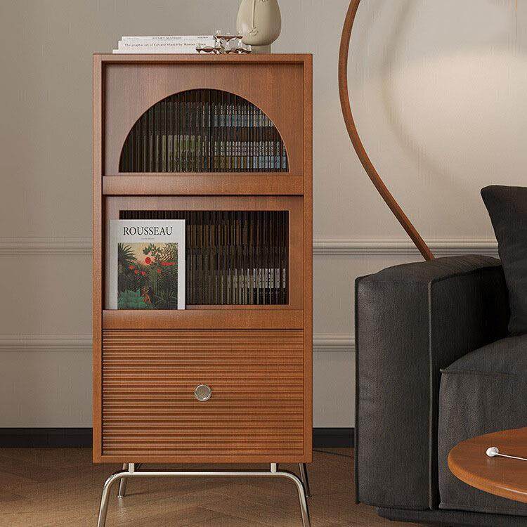 北欧实木书柜家用客厅沙发边杂志收纳柜书房复古带门落地储物柜,农用物资,其他肥料,淘宝优惠券,粉丝福利购,淘宝优惠卷