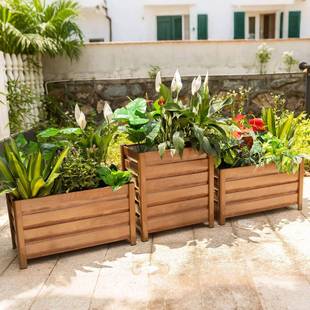 户外组合花箱铝394合定制种金箱市政道庭院种树种花种菜箱花植街