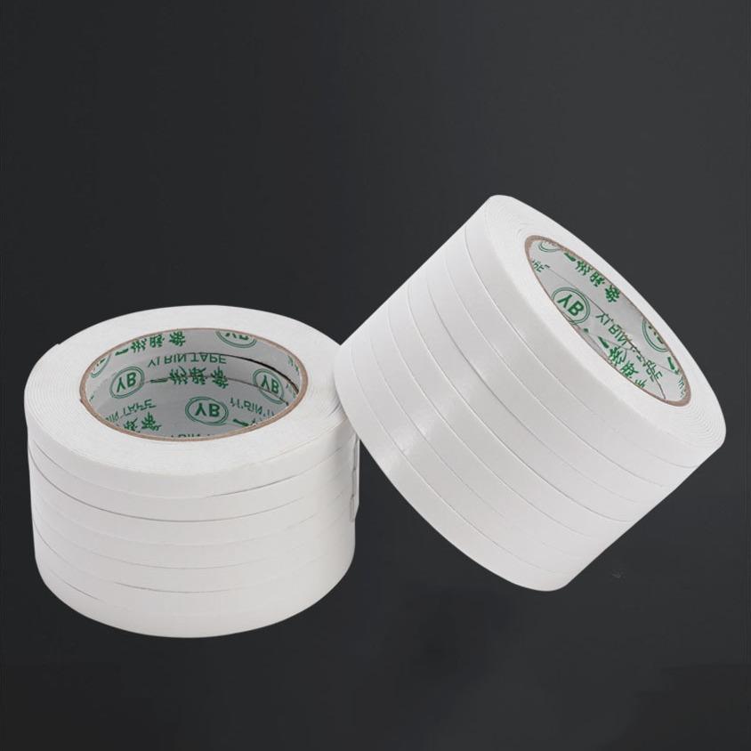 定制EA海双胶1M面M厚高粘强力泡沫胶白色泡1毫米厚棉双面绵胶KVT