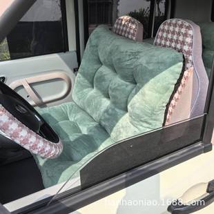 封闭式 子垫冬保暖防风电动四 三轮车AL101888坐牛绒靠背奶一体垫季
