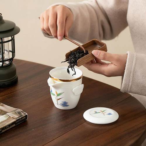 端行茶具羊脂玉瓷一壶二杯旅快客杯户yx202303携外旅游便式套装礼