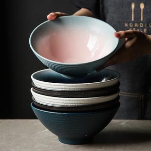 欧式创简约陶瓷碗味面千牛拉面碗餐厅酒意店无品牌/肉碗家用菜碗