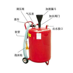 铁泡沫清洗雪花洗机泡沫桶车器 625打洗车泡沫桶机80L