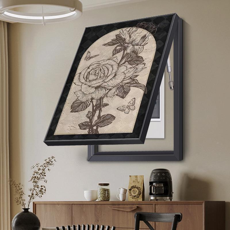 中古闸风表箱装饰画美拉德SQ071901法式复古遮挡配电箱电盒盖电板