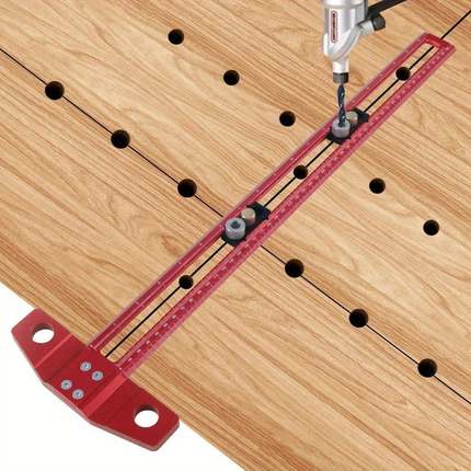 木工出型口角T型划线尺公54165英制多度功能活记动标方尺